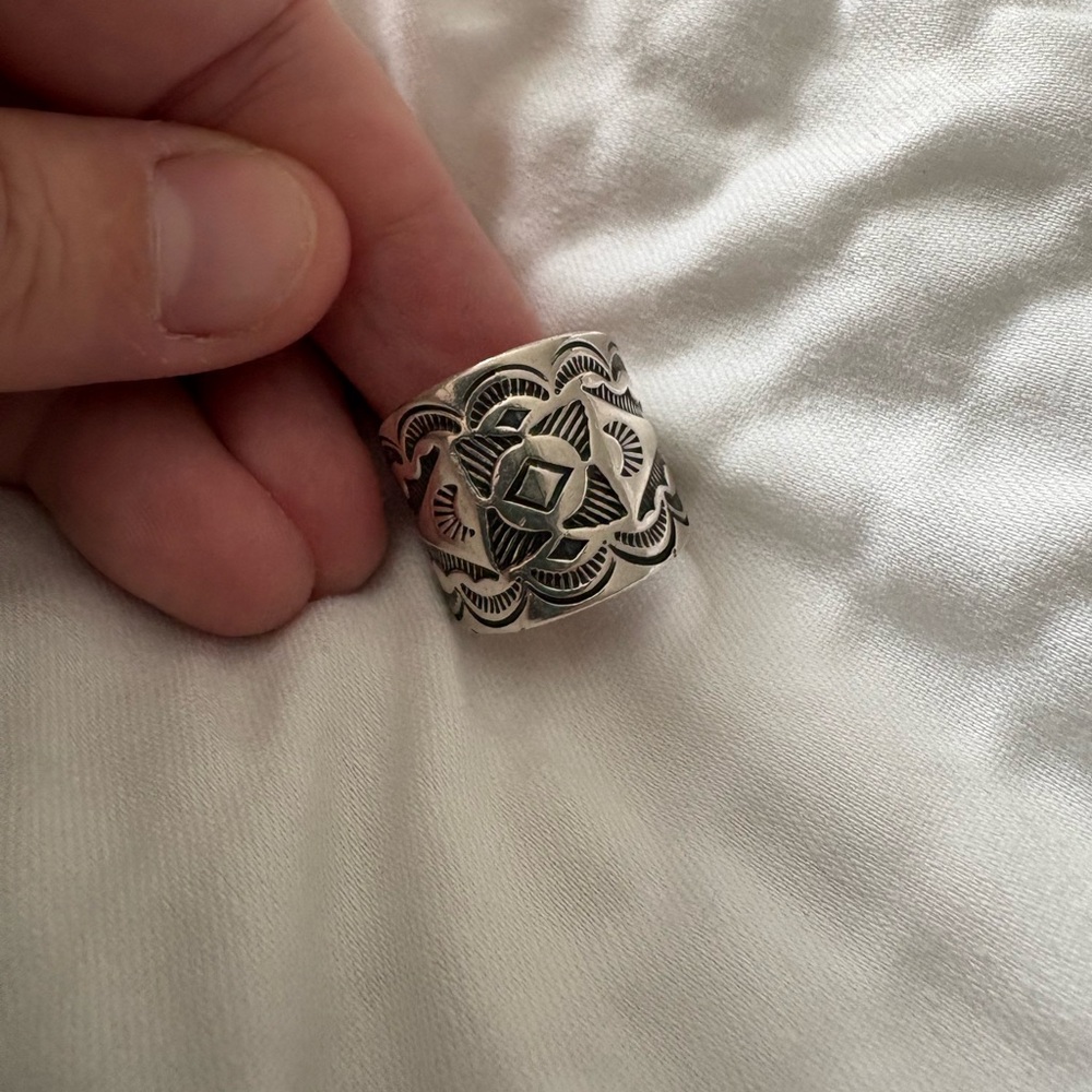 Navajo sterling silver ring southwest